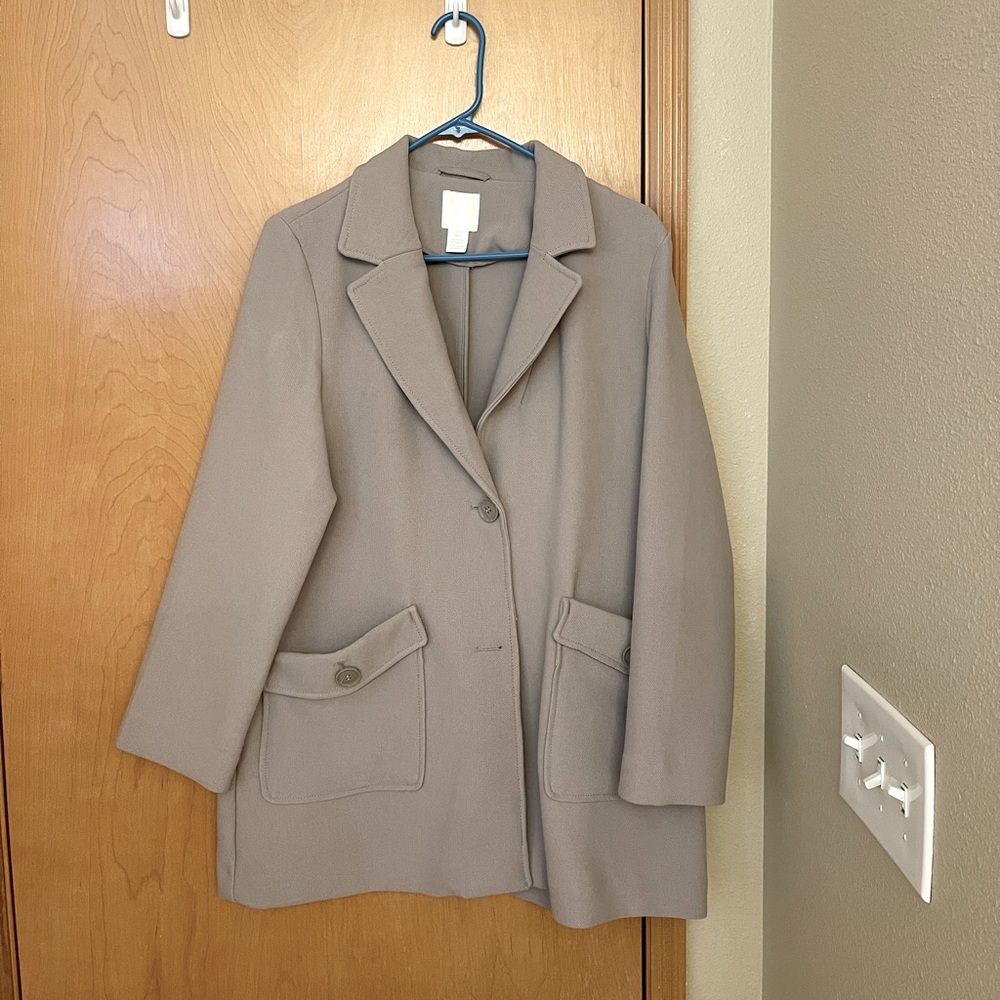 H&M Beige Pea Coat